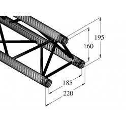 ALUTRUSS DECOLOCK DQ3-S200 3-Way Cross Beam bk